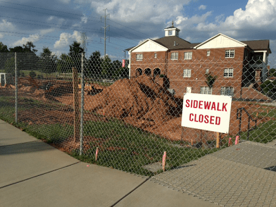 sidewalk closed