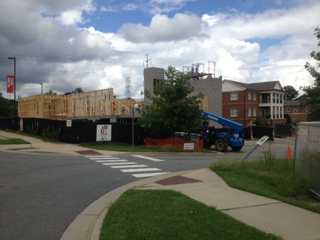 corner of Leadership Drive and parking lot 8 Sept 2015